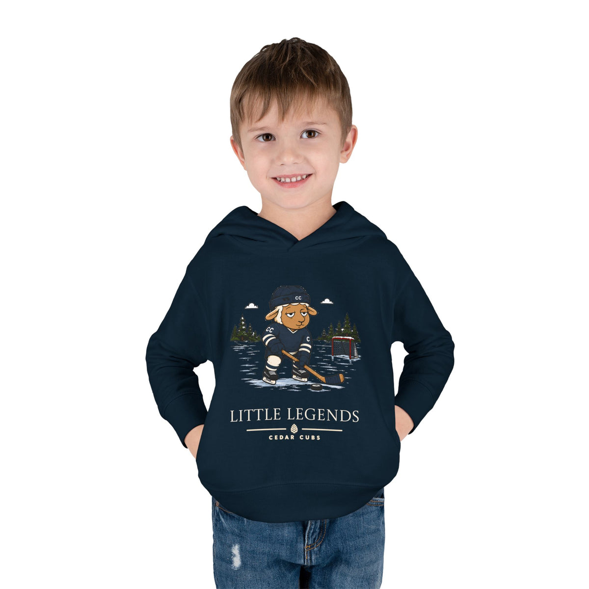 Toddler Hoodie — 'Little Legends' Hockey Sheep Personalized Pullover