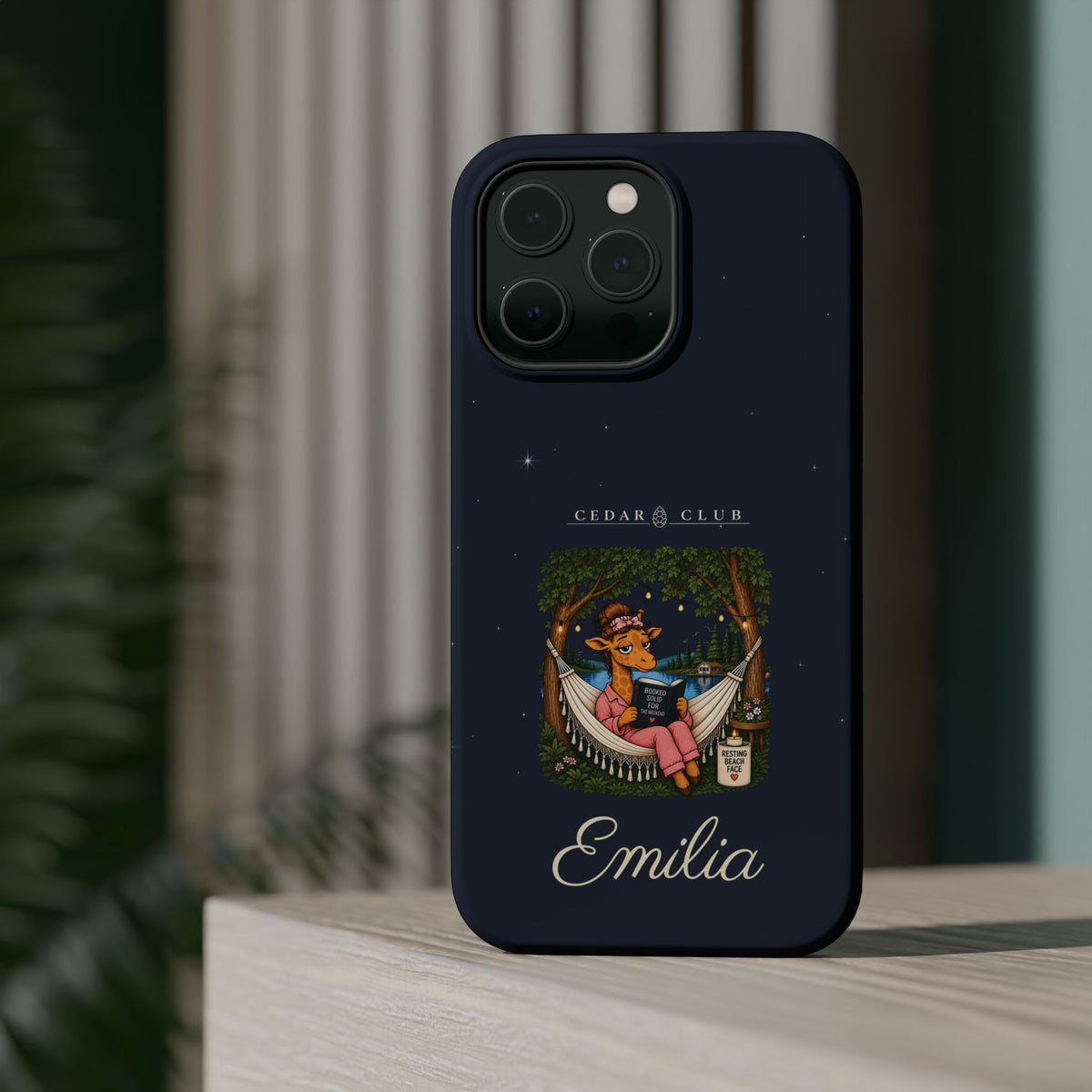 Personalized Resting Beach Face Phone Case — Magnetic Impact-Resistant