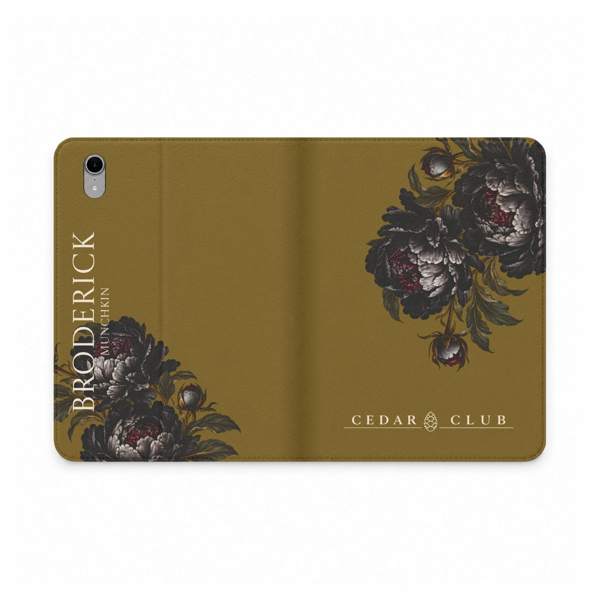 Personalized Floral Tablet Folio Case — Monogramed