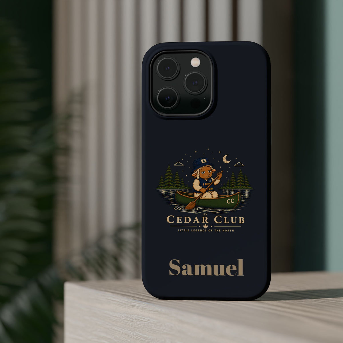 Personalized Canoeing Sheep Phone Case — Magnetic Impact-Resistant