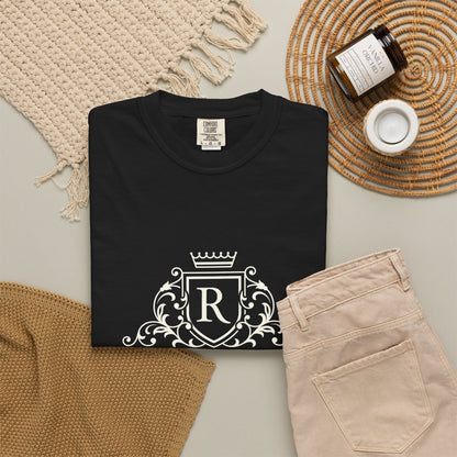 Blue Stripe Crest Graphic T-Shirt