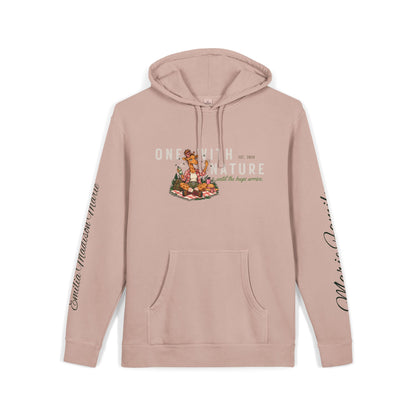 Cedar Club USA Hoodie — 'One With Nature' Pigment-Dyed Outdoor Pullover