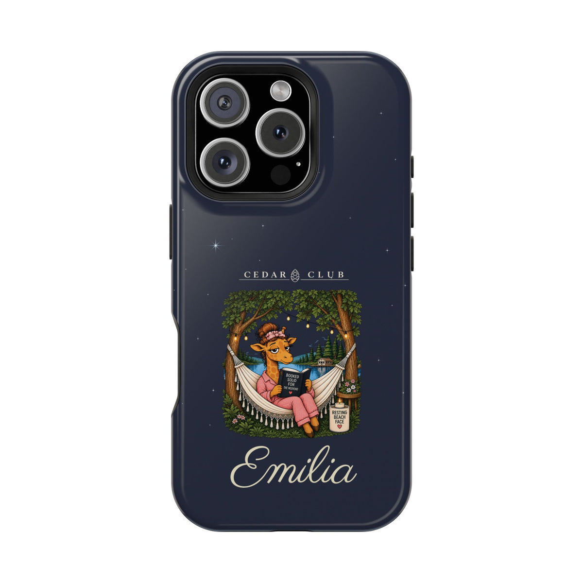 Personalized Resting Beach Face Phone Case — Magnetic Impact-Resistant