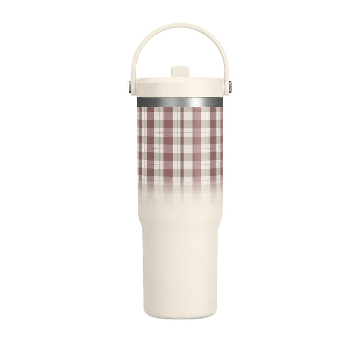 32oz Nomad Tumbler – Personalized Plaid Travel Mug (Custom Name)