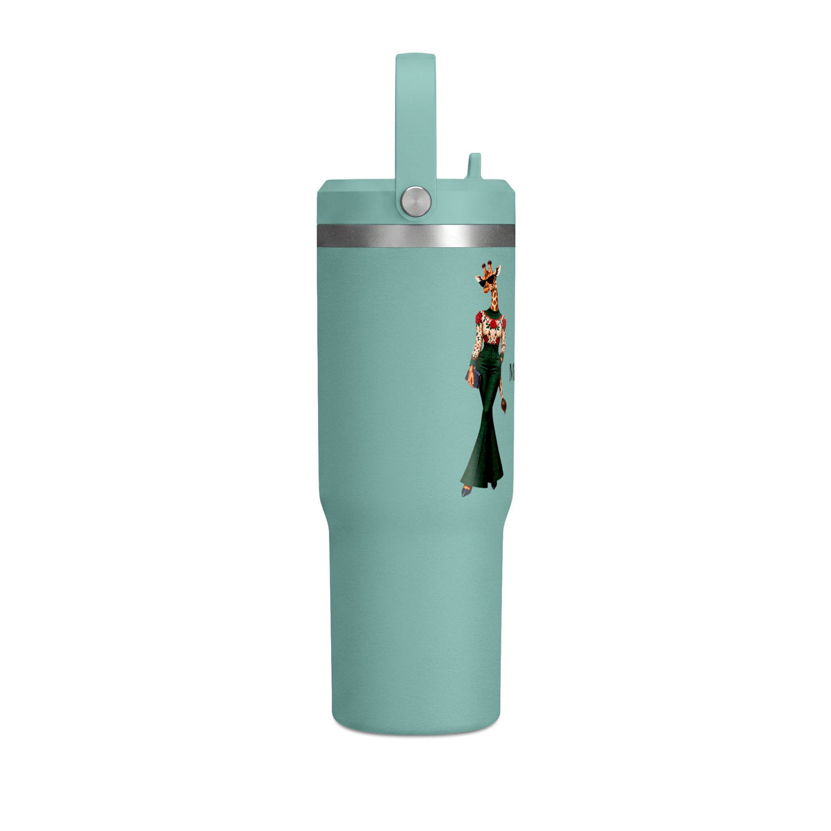 Personalized Custom Black Travel 32oz Tumbler