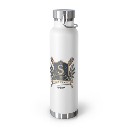 Copper Vacuum Insulated Bottle, 22oz - Family Crest