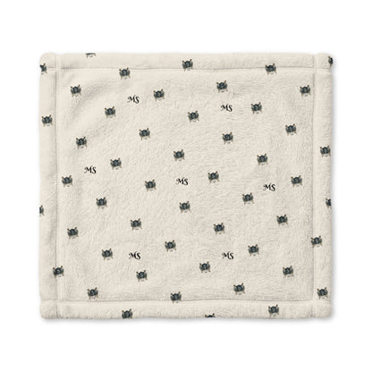 Minky Baby Lovey Blanket - Customizable Image and Family Initials