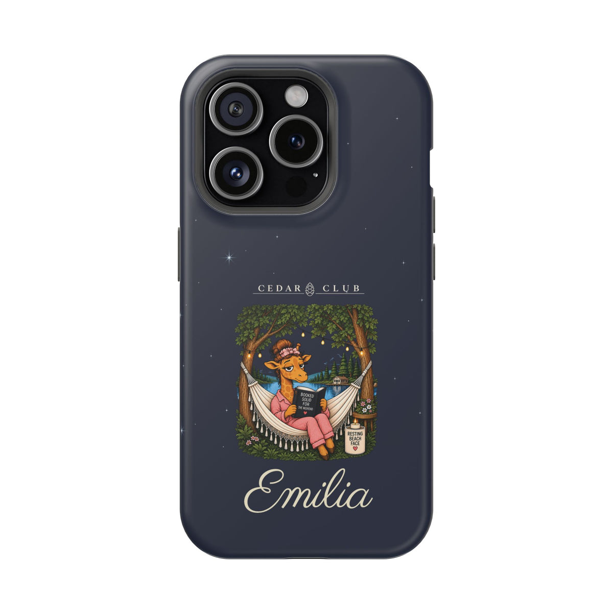 Personalized Resting Beach Face Phone Case — Magnetic Impact-Resistant