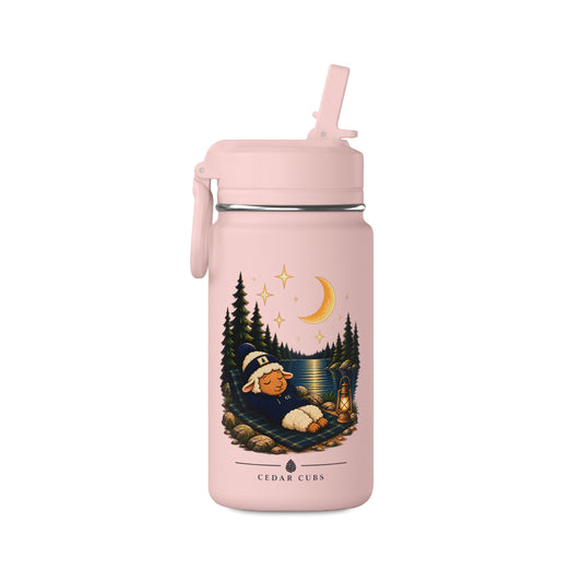 Stargazing Sheep Mini Water Bottle — 14oz Kids/Travel Bottle