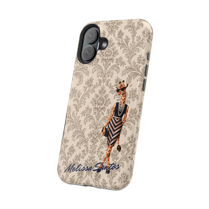 Personalized Giraffe Phone Case — Leopard Print Magnetic Impact-Resistant