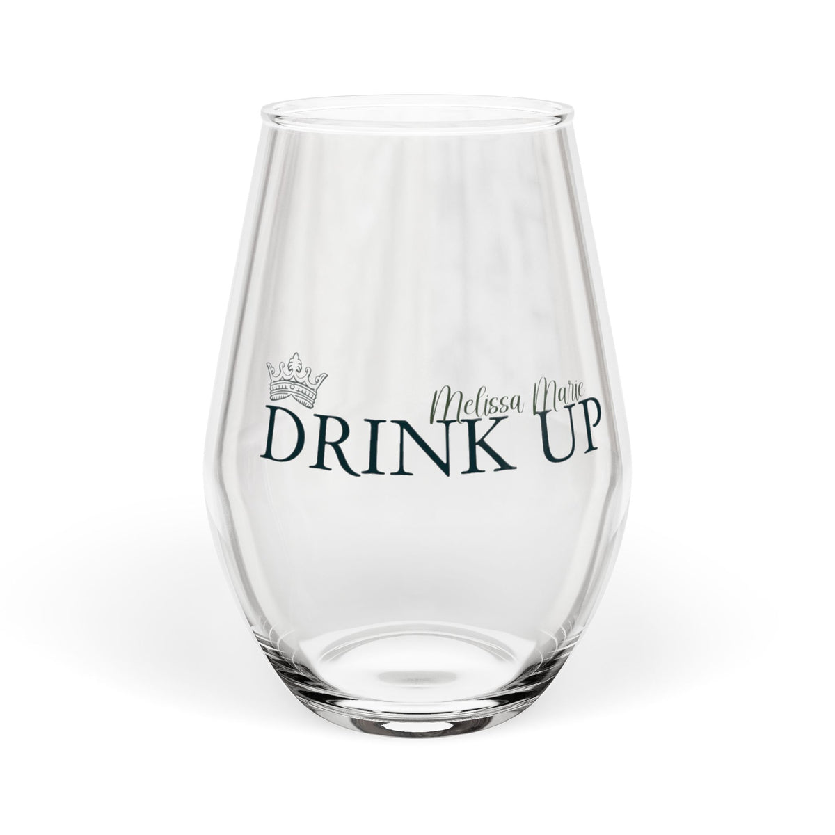 Crown Stemless Wine Glass