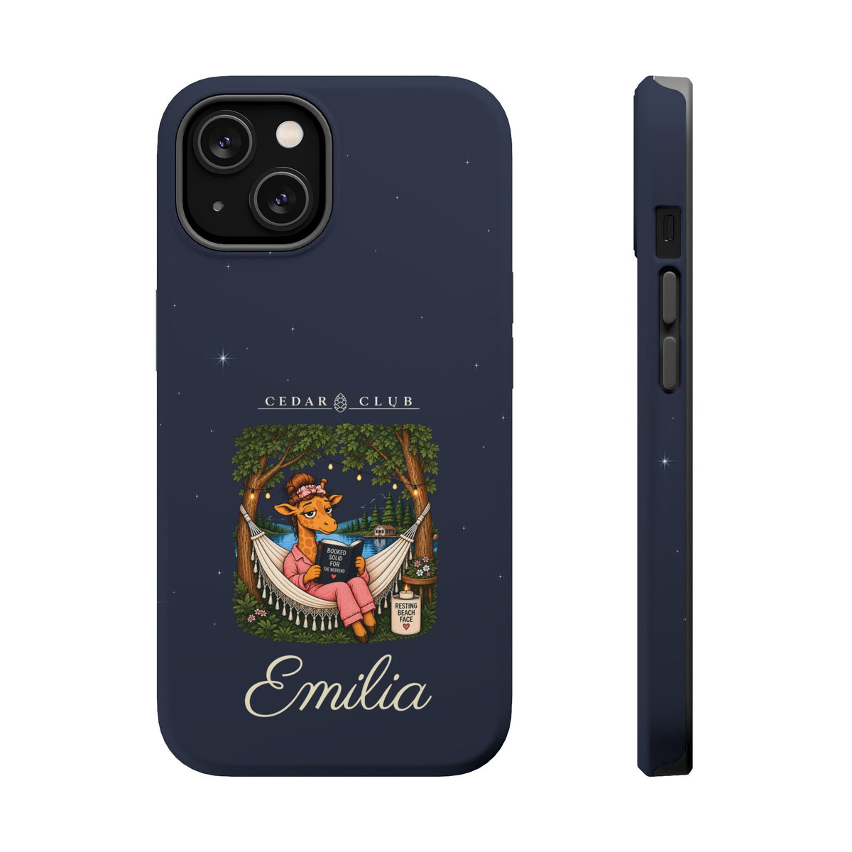 Personalized Resting Beach Face Phone Case — Magnetic Impact-Resistant