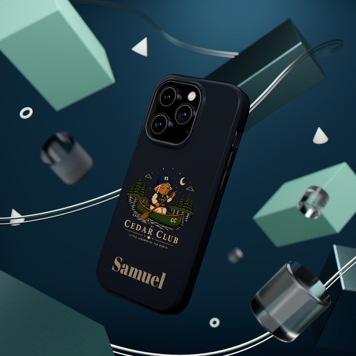 Personalized Canoeing Sheep Phone Case — Magnetic Impact-Resistant