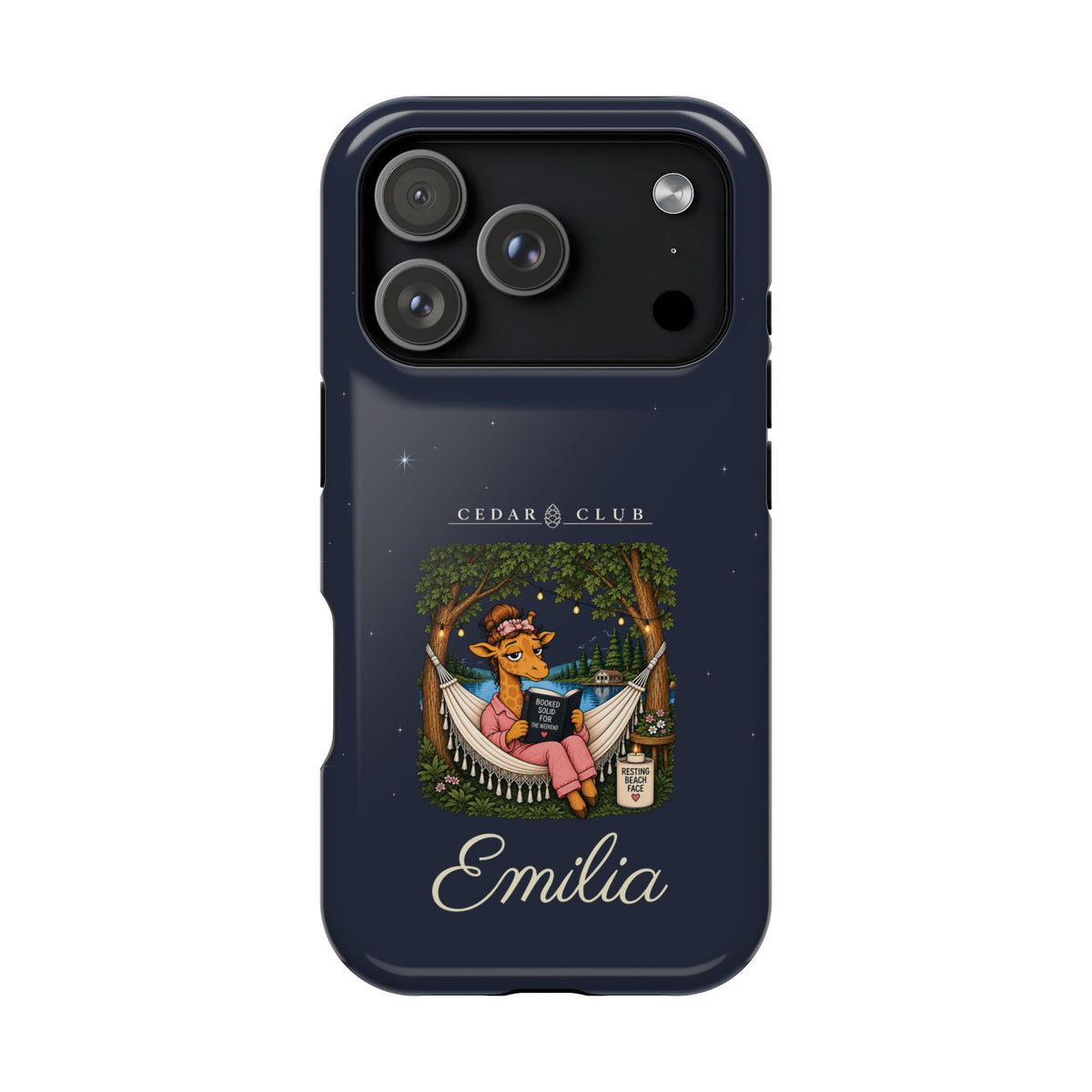 Personalized Resting Beach Face Phone Case — Magnetic Impact-Resistant