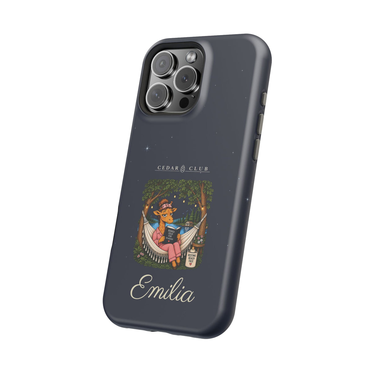 Personalized Resting Beach Face Phone Case — Magnetic Impact-Resistant