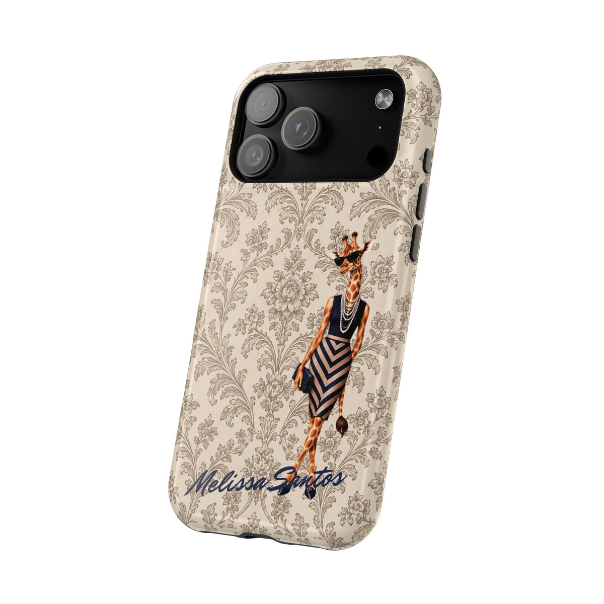 Personalized Giraffe Phone Case — Leopard Print Magnetic Impact-Resistant