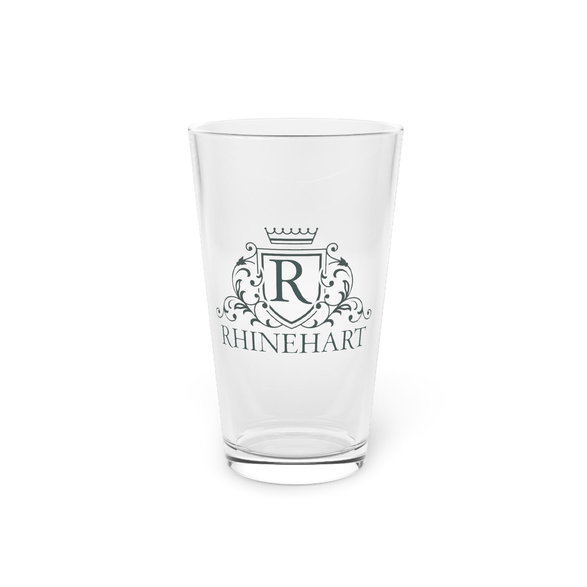 Monogram Pint Glass – 16oz Crest Beer Glass