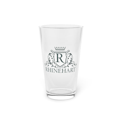 Monogram Pint Glass – 16oz Crest Beer Glass
