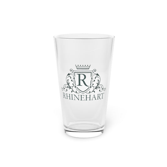 Monogram Pint Glass – 16oz Crest Beer Glass
