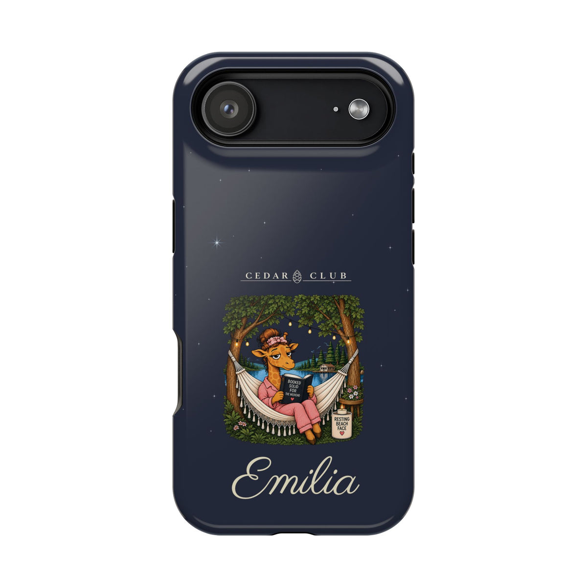 Personalized Resting Beach Face Phone Case — Magnetic Impact-Resistant