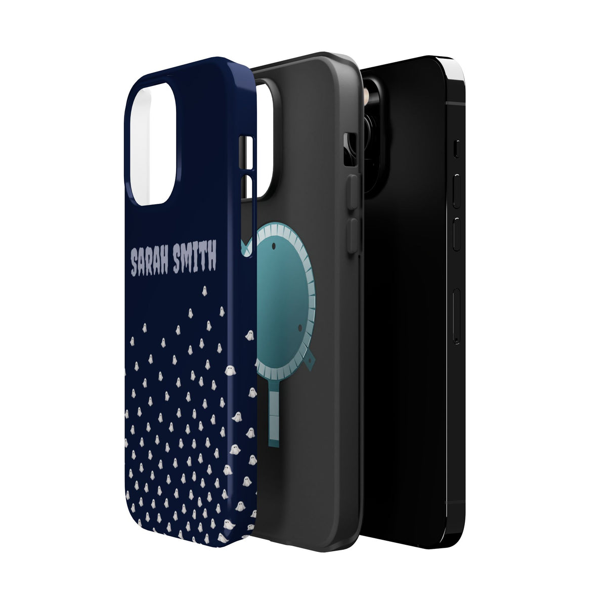 Halloween Ghost Magnetic Impact Phone Case — Custom Name