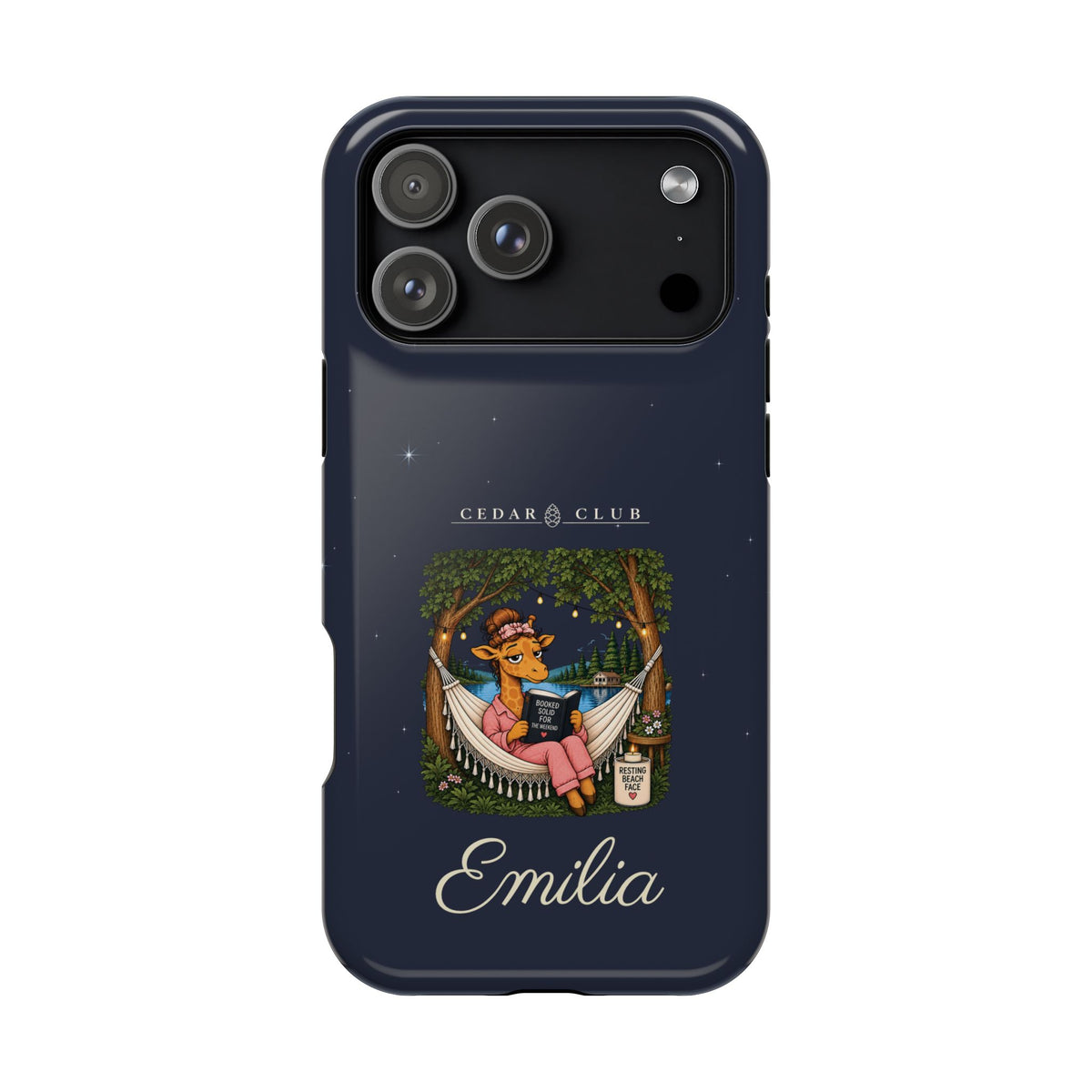 Personalized Resting Beach Face Phone Case — Magnetic Impact-Resistant