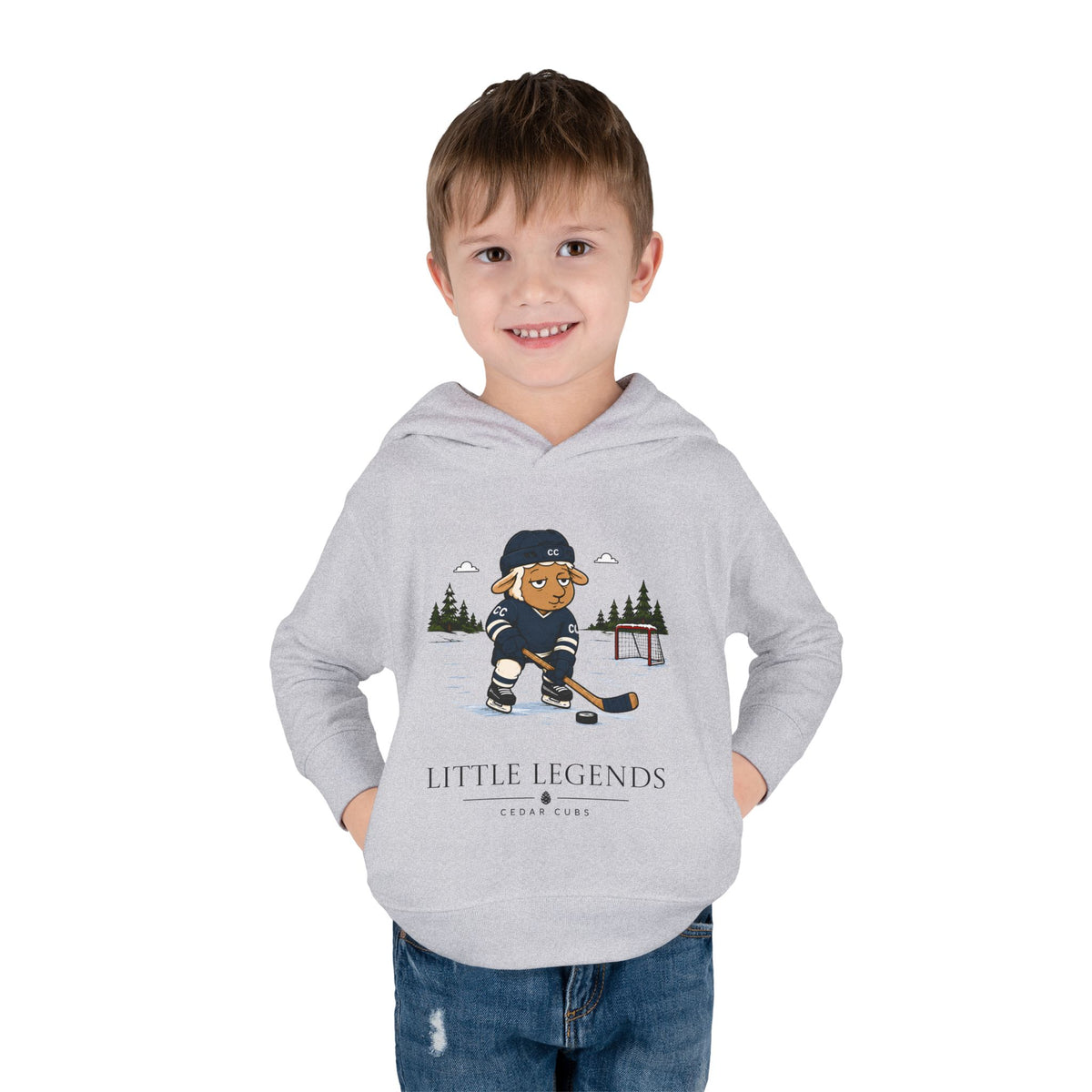 Toddler Hoodie — 'Little Legends' Hockey Sheep Personalized Pullover
