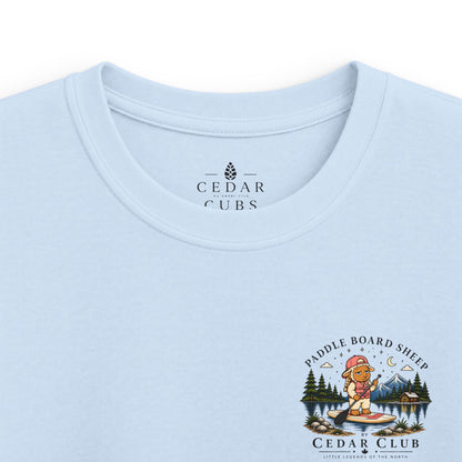 Paddle Board Sheep Kids T-shirt
