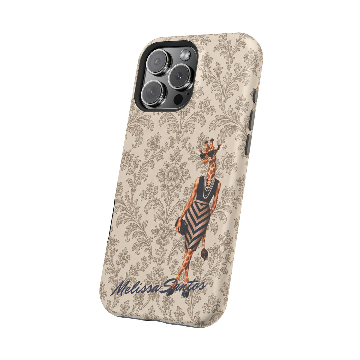 Personalized Giraffe Phone Case — Leopard Print Magnetic Impact-Resistant