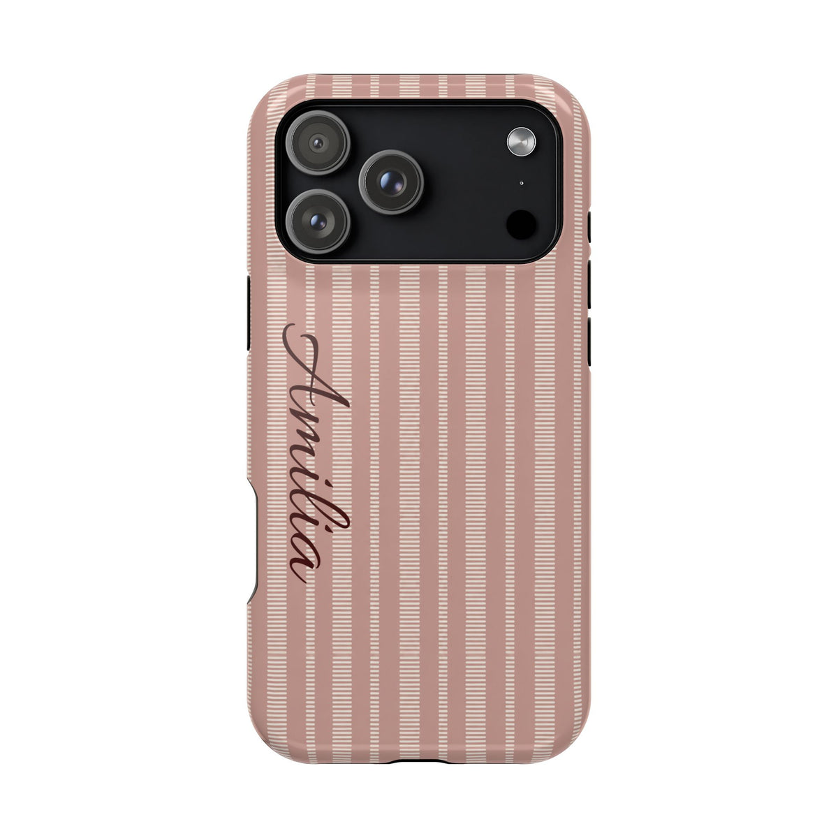 Striped Personalized Phone Case — Magnetic Impact-Resistant