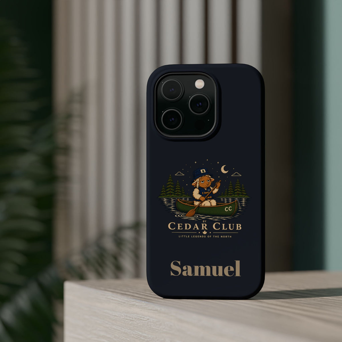 Personalized Canoeing Sheep Phone Case — Magnetic Impact-Resistant