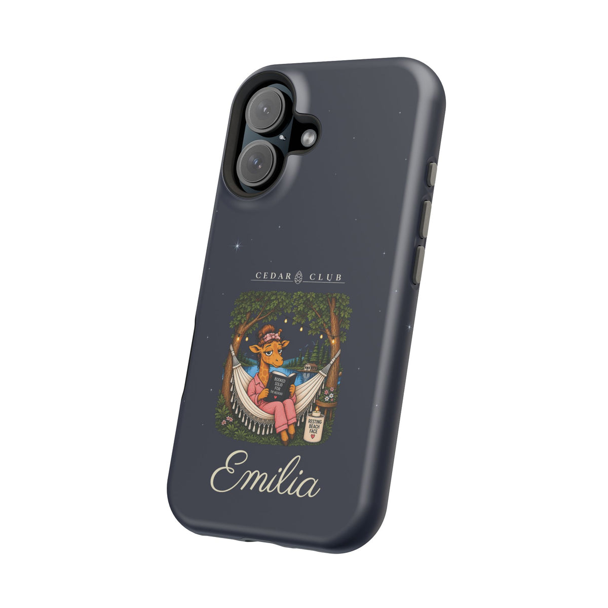 Personalized Resting Beach Face Phone Case — Magnetic Impact-Resistant