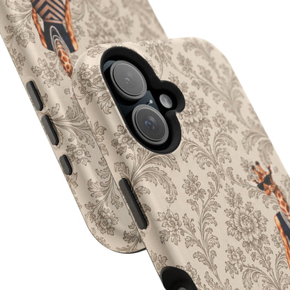 Personalized Giraffe Phone Case — Leopard Print Magnetic Impact-Resistant