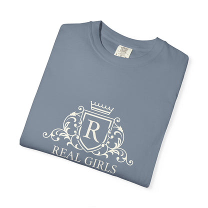 Blue Stripe Crest Graphic T-Shirt