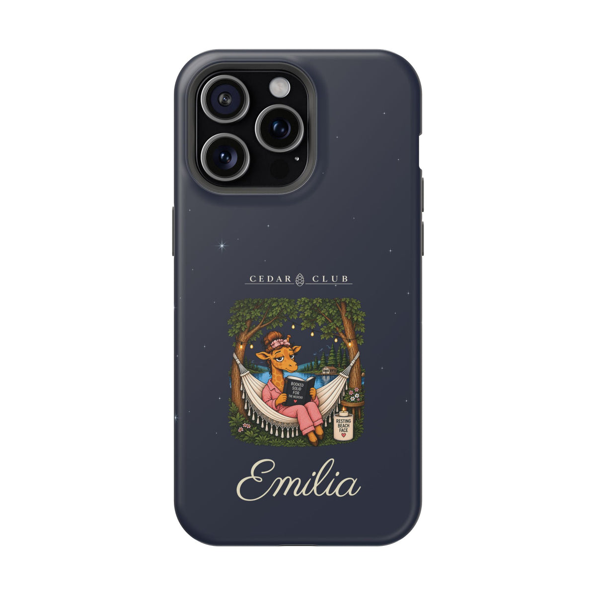 Personalized Resting Beach Face Phone Case — Magnetic Impact-Resistant