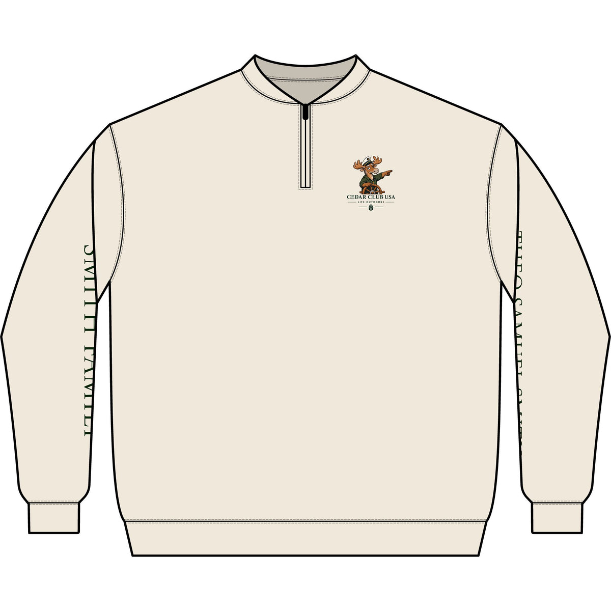 Trust The Captain Q-Zip Sweatshirt