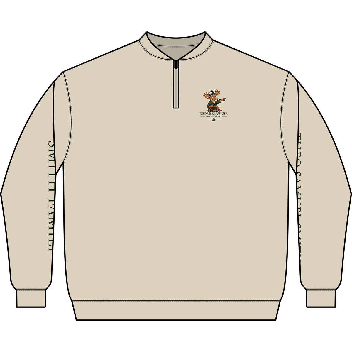 Trust The Captain Q-Zip Sweatshirt