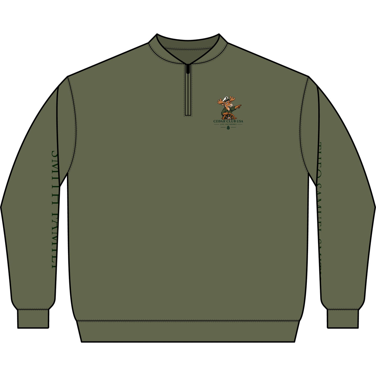 Trust The Captain Q-Zip Sweatshirt