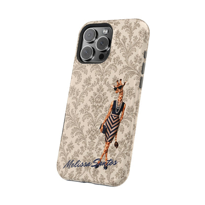 Personalized Giraffe Phone Case — Leopard Print Magnetic Impact-Resistant