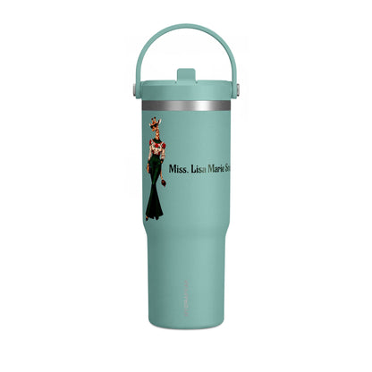 Personalized Custom Black Travel 32oz Tumbler