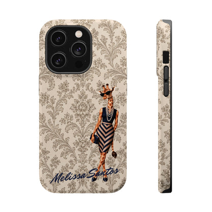 Personalized Giraffe Phone Case — Leopard Print Magnetic Impact-Resistant