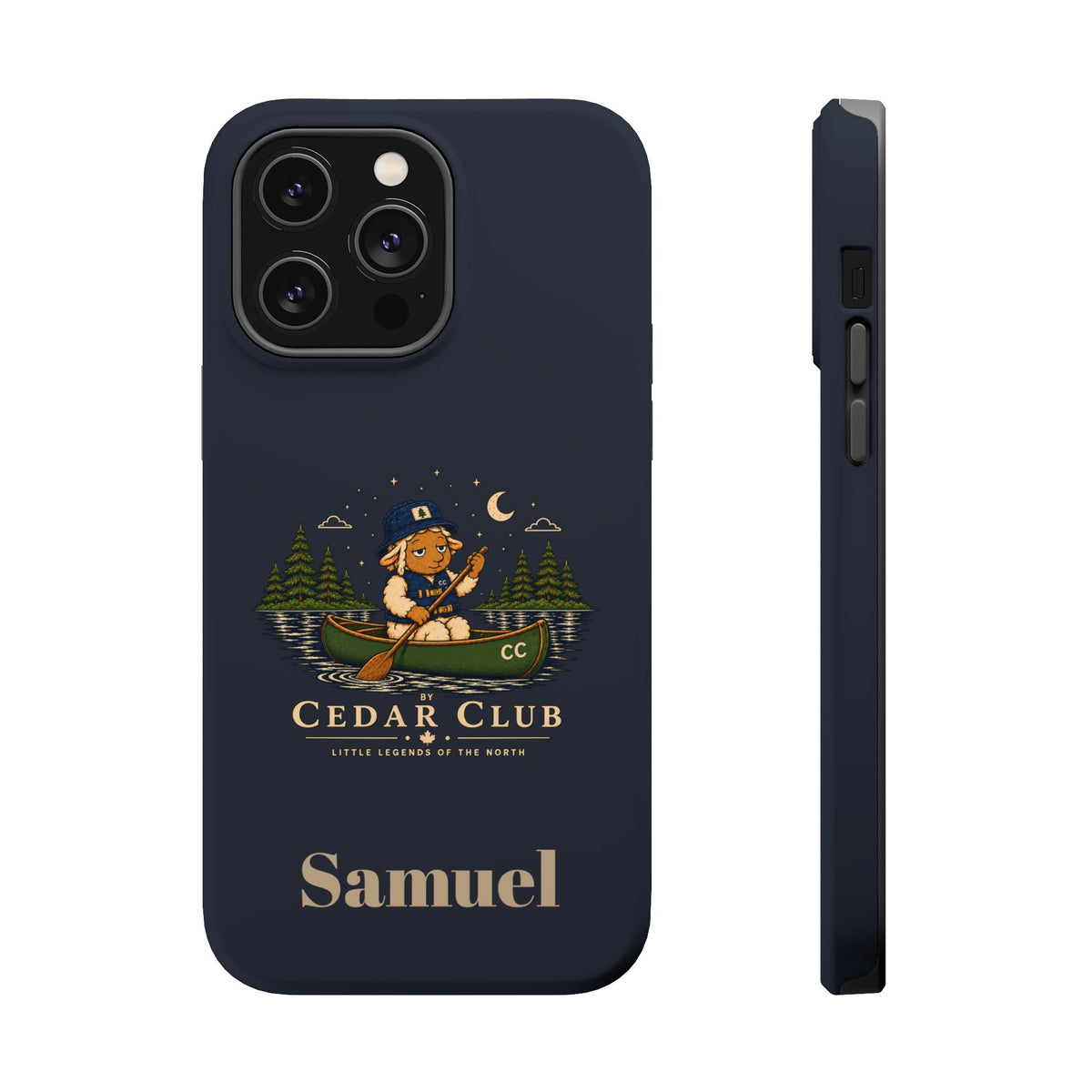 Personalized Canoeing Sheep Phone Case — Magnetic Impact-Resistant