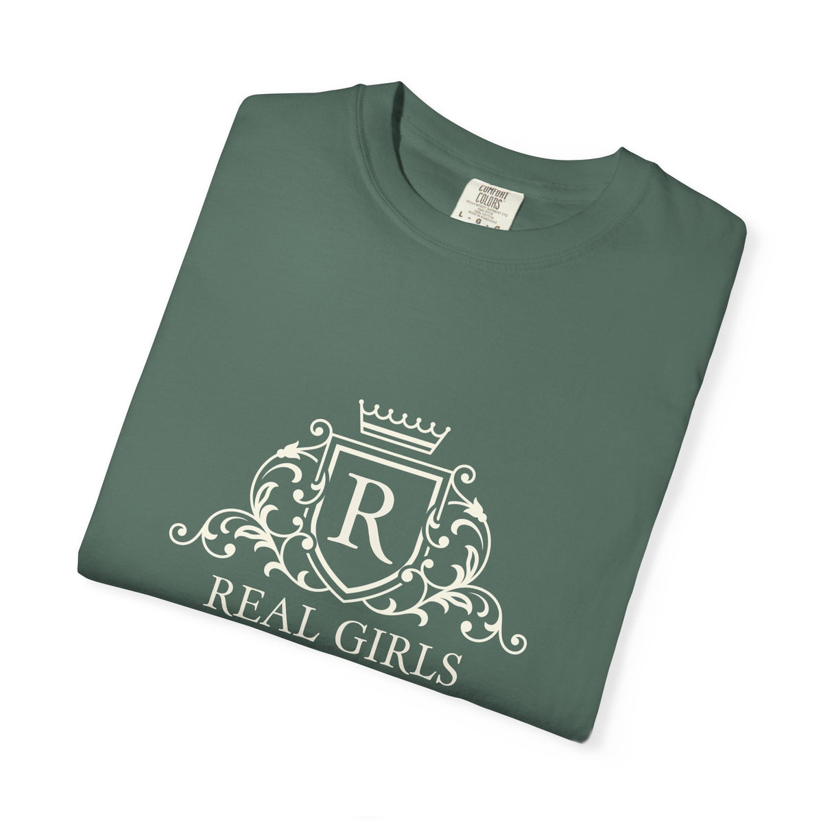 Blue Stripe Crest Graphic T-Shirt