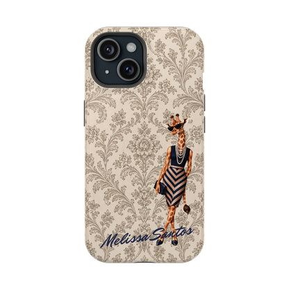 Personalized Giraffe Phone Case — Leopard Print Magnetic Impact-Resistant