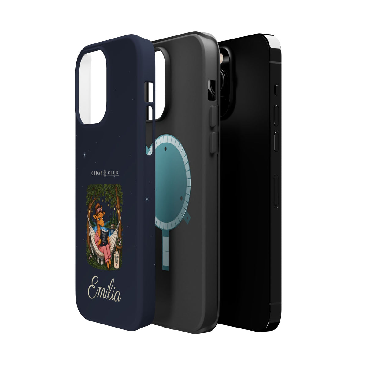 Personalized Resting Beach Face Phone Case — Magnetic Impact-Resistant