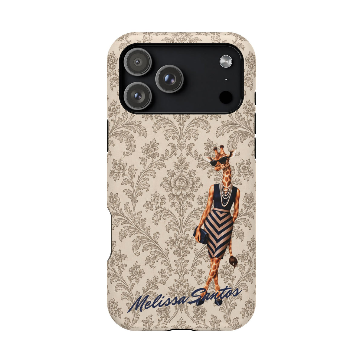 Personalized Giraffe Phone Case — Leopard Print Magnetic Impact-Resistant
