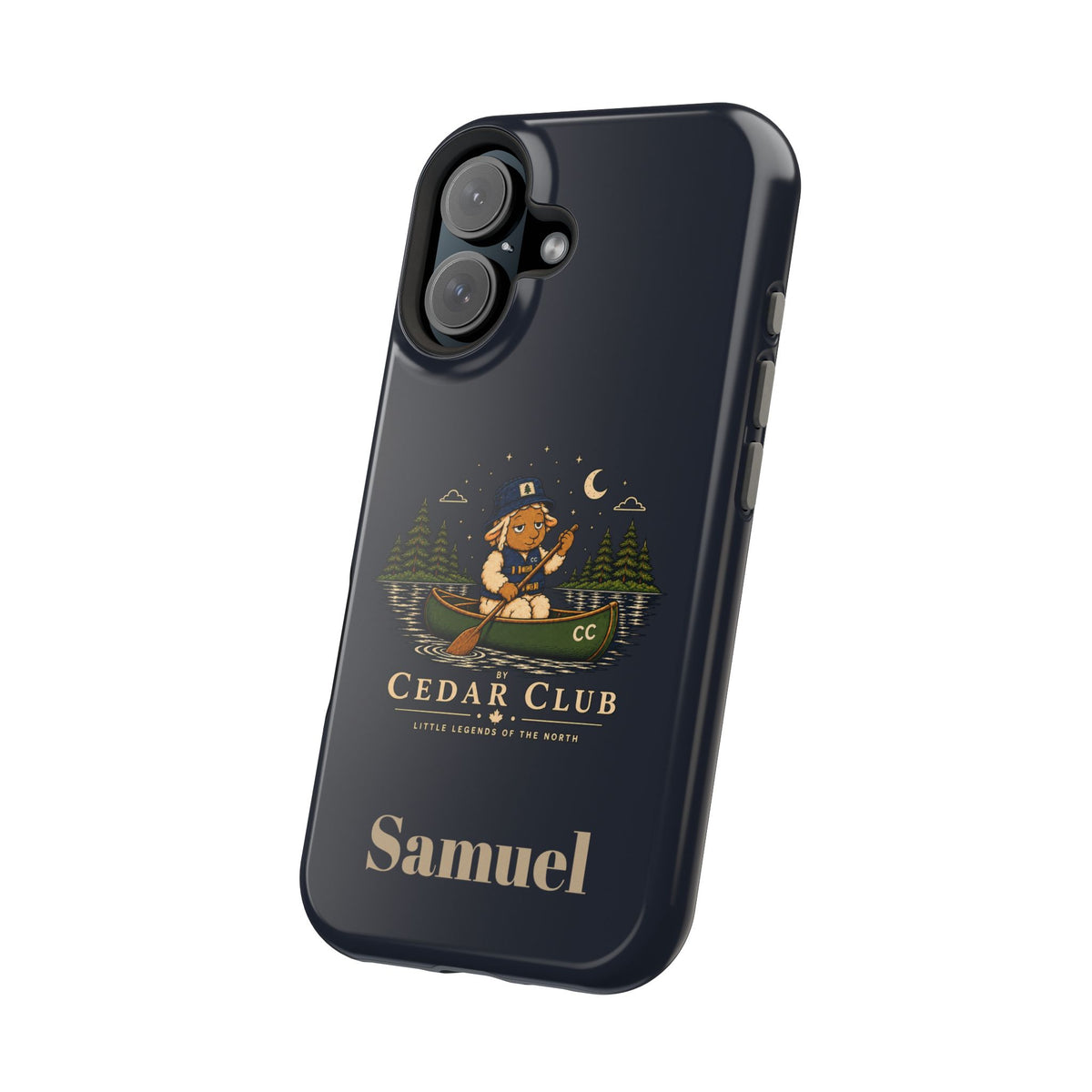 Personalized Canoeing Sheep Phone Case — Magnetic Impact-Resistant