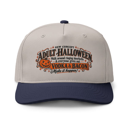 Adult Halloween Vodka & Bacon Two-Tone Cap
