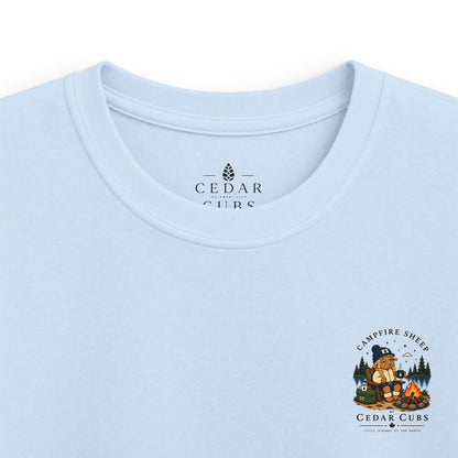 Cozy Campfire Sheep Kids T-shirt