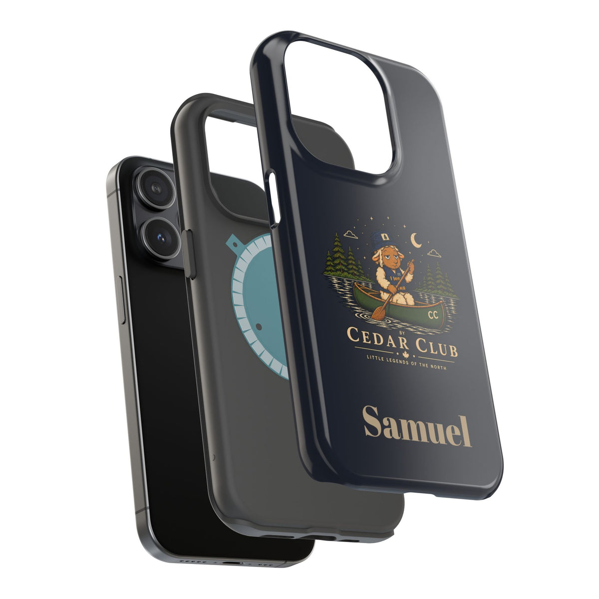Personalized Canoeing Sheep Phone Case — Magnetic Impact-Resistant